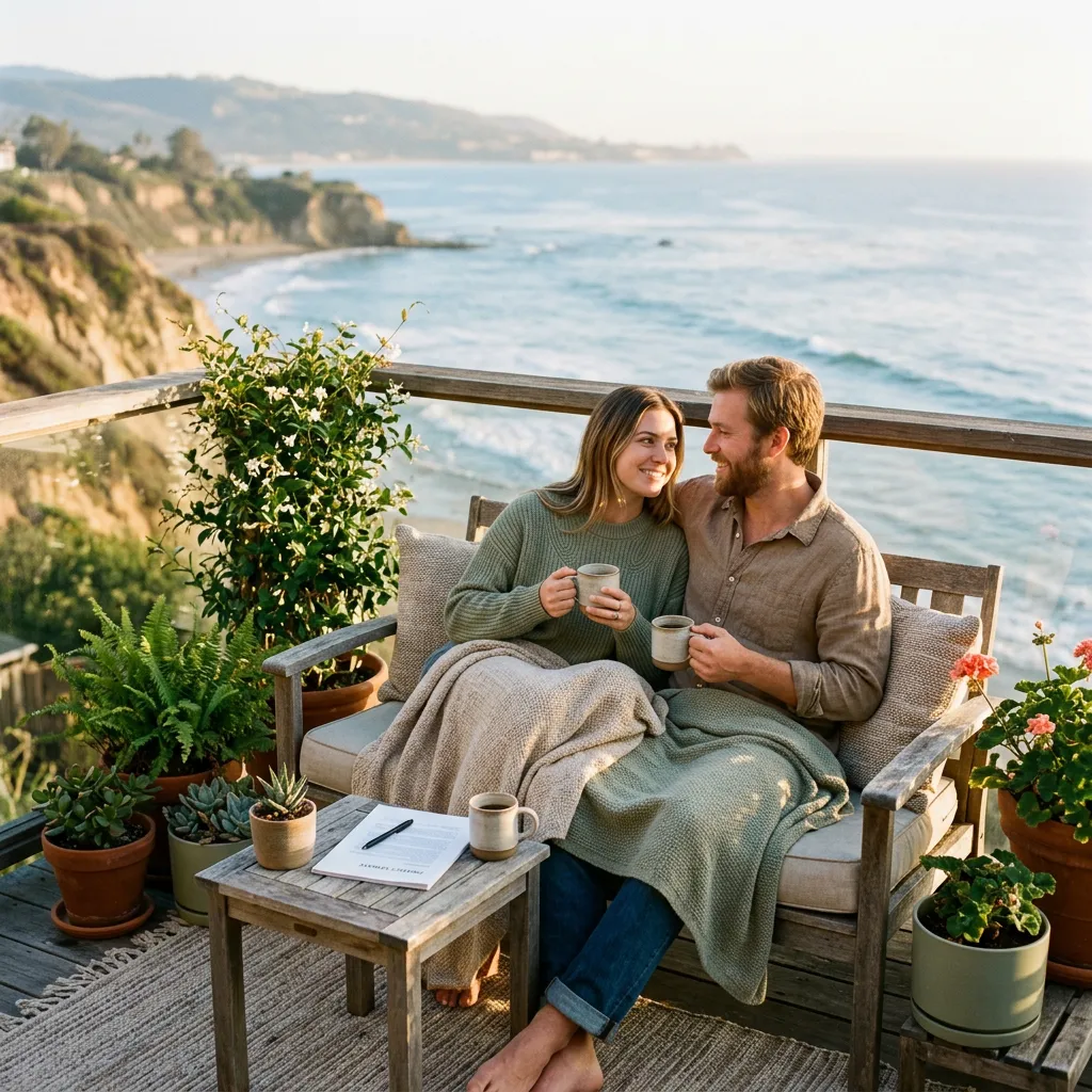 A relieved homeowner reading a mold report at their kitchen table