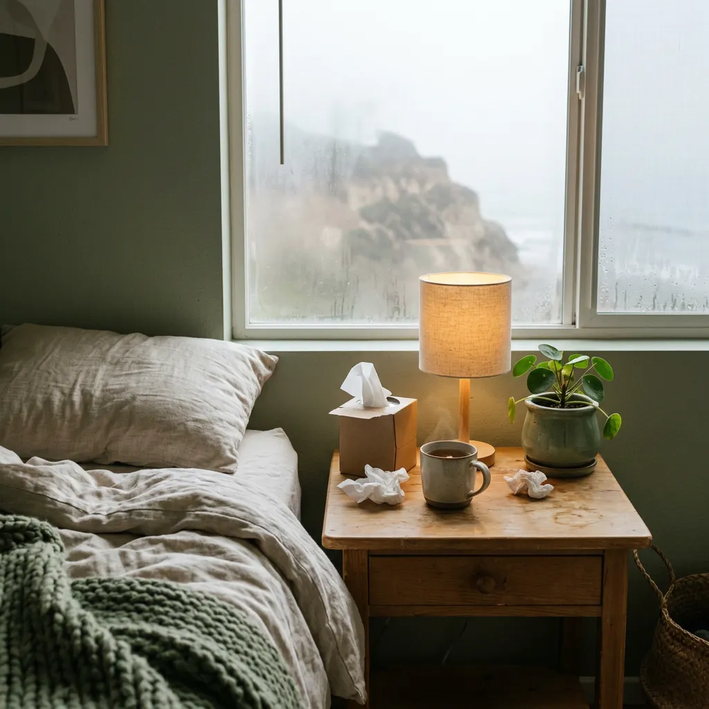 An Isla Vista rental near the bluffs on a foggy morning